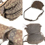 Louis Vuitton Shoulder Bag Saumur 30 Monogram Mini Lin Canvas Brown — view 7