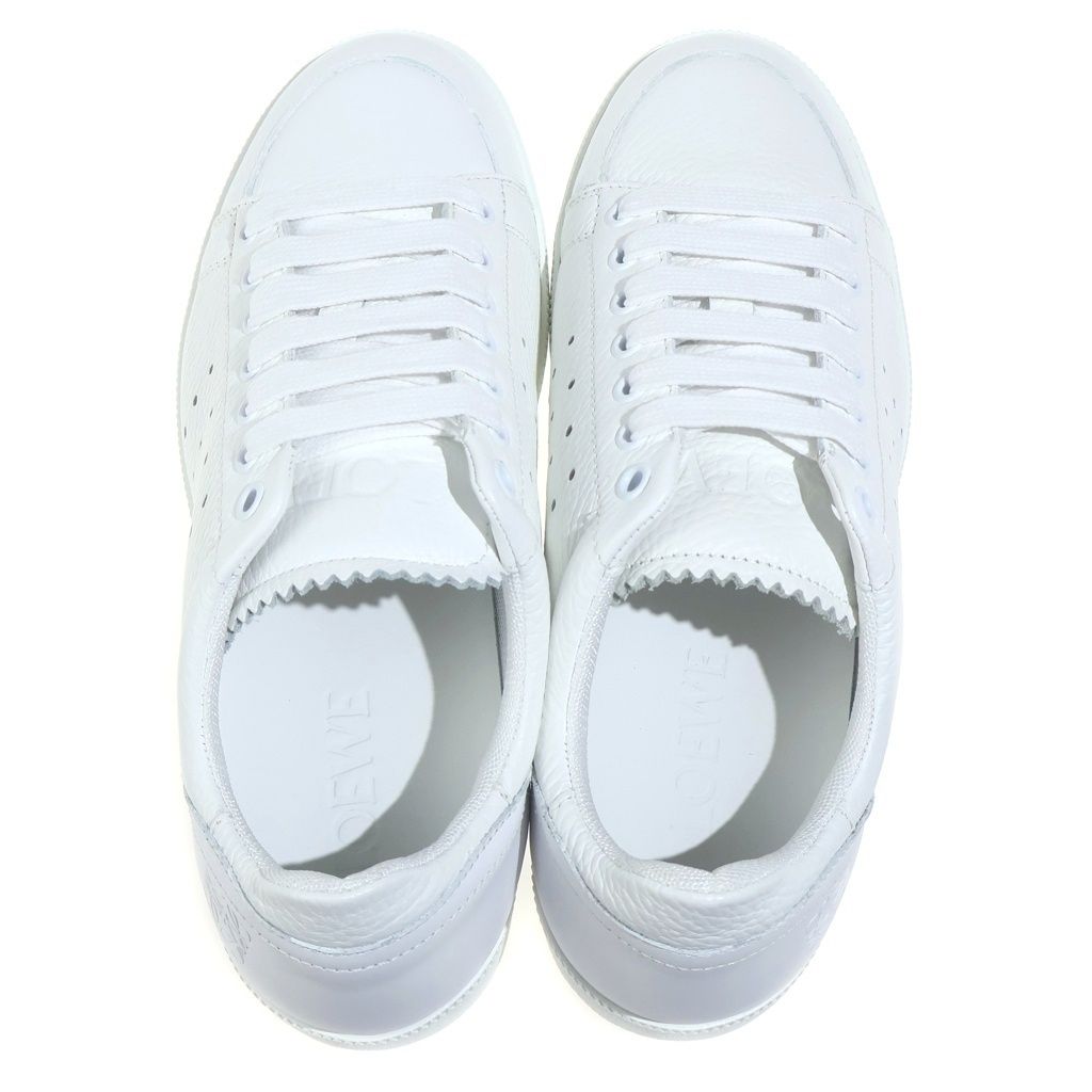 Loewe Anagram Leather Low Cut Sneakers White — view 4