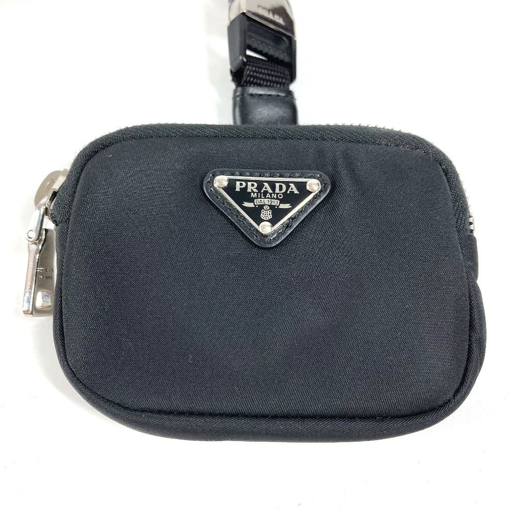 Prada Tall Pet Logo Pouch Nylon Black — view 3