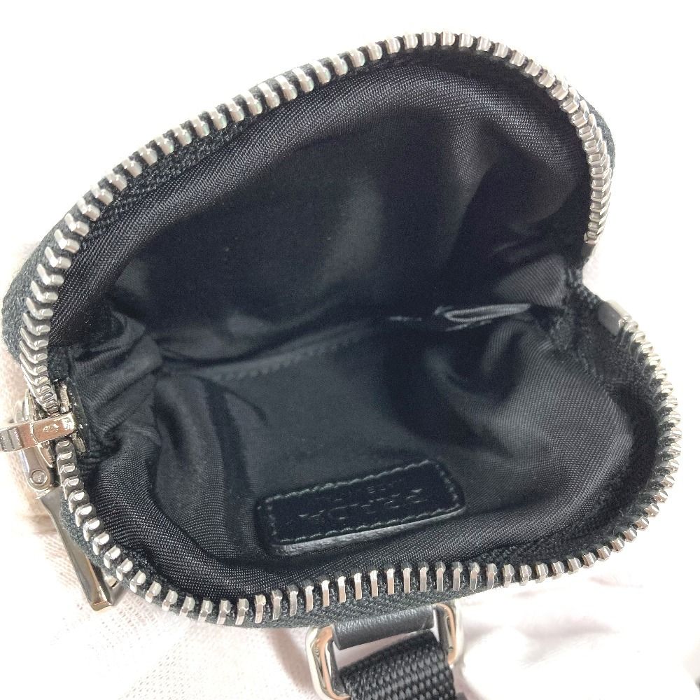 Prada Tall Pet Logo Pouch Nylon Black — view 5