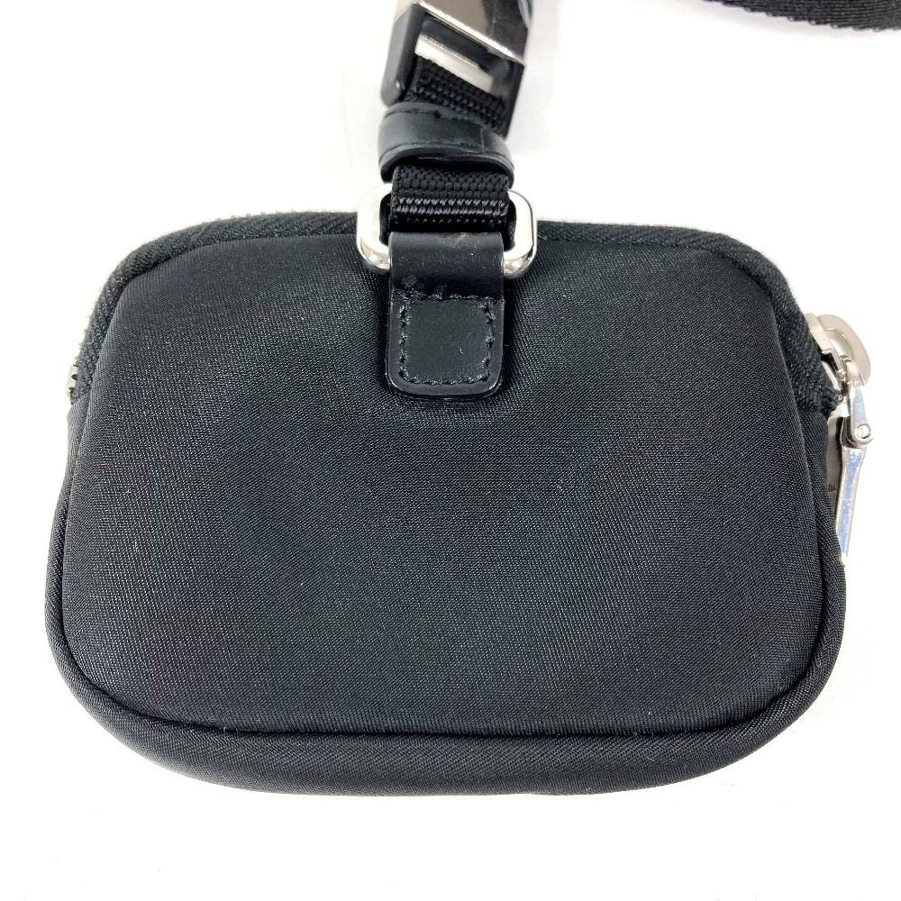 Prada Tall Pet Logo Pouch Nylon Black — view 4