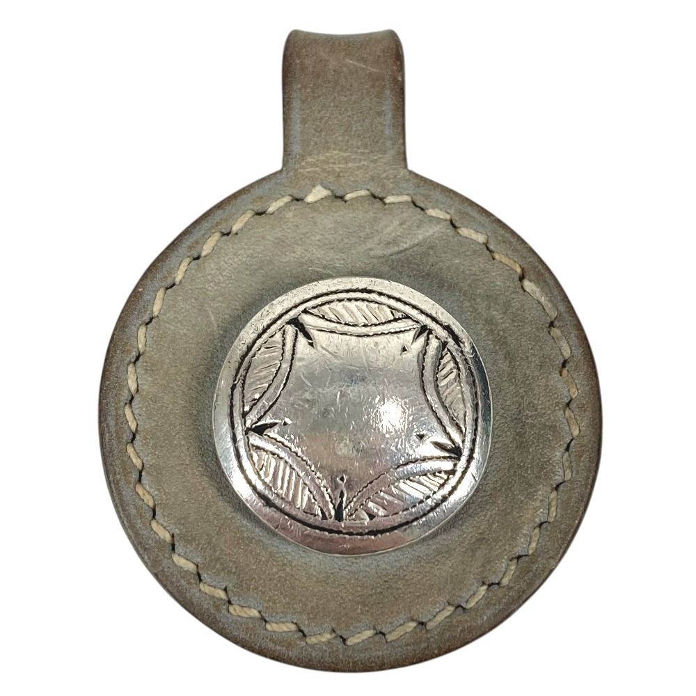 Hermes Pendant Touareg Leather Silver