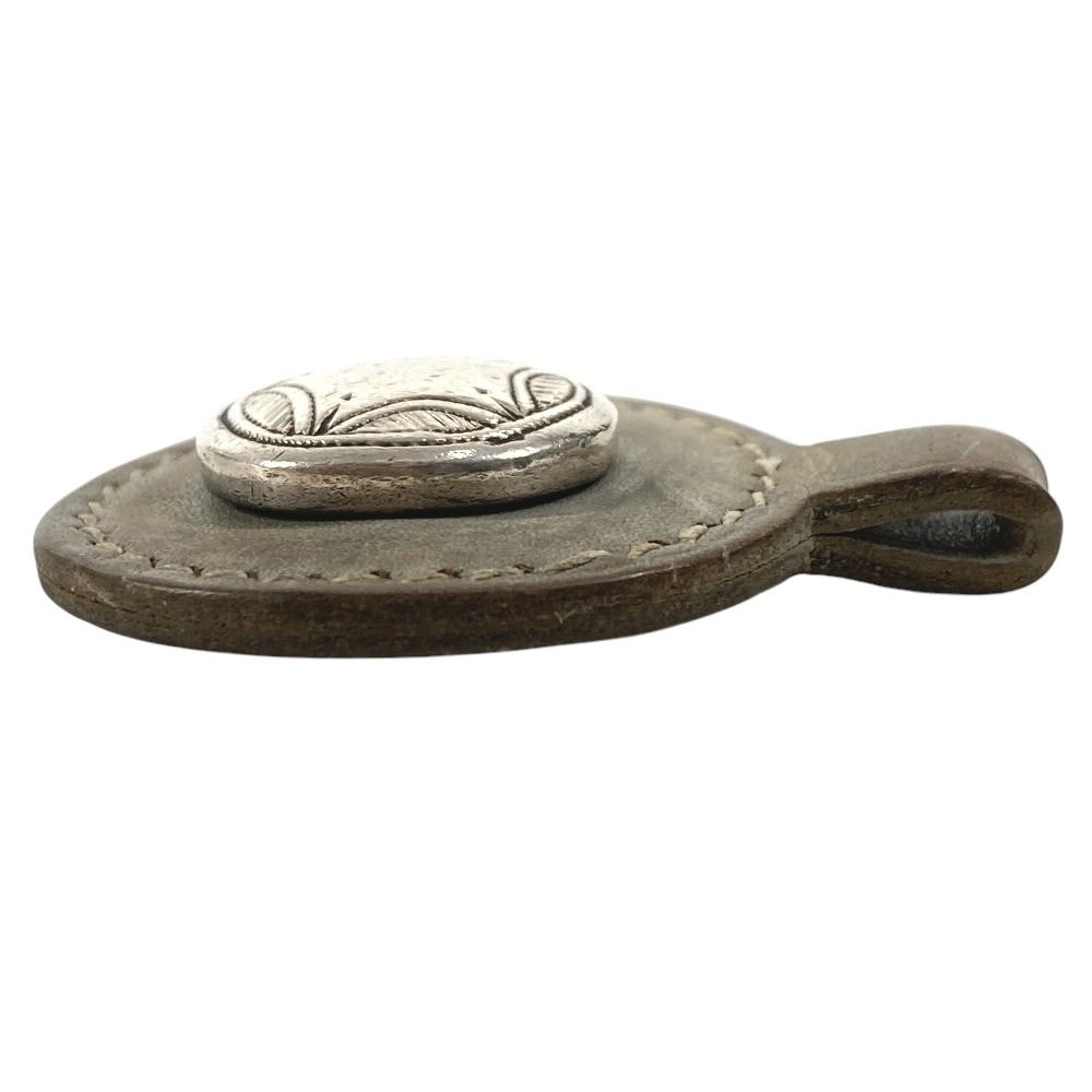 Hermes Pendant Touareg Leather Silver — view 3