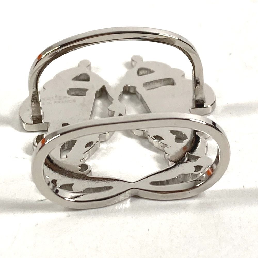 Hermes Scarf Ring Bride de Gala Metal Silver — view 5