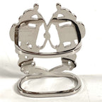 Hermes Scarf Ring Bride de Gala Metal Silver — view 3