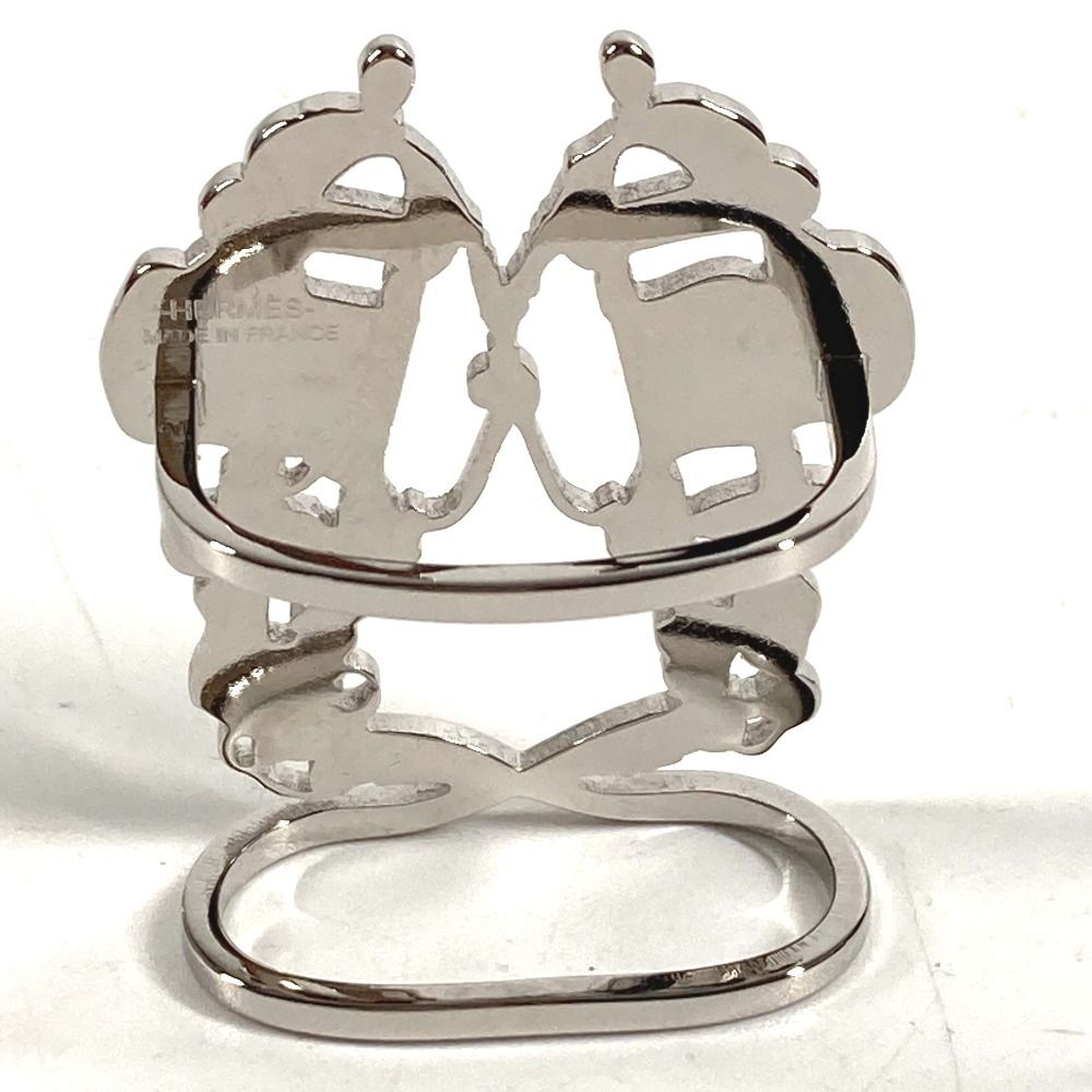 Hermes Scarf Ring Bride de Gala Metal Silver — view 3