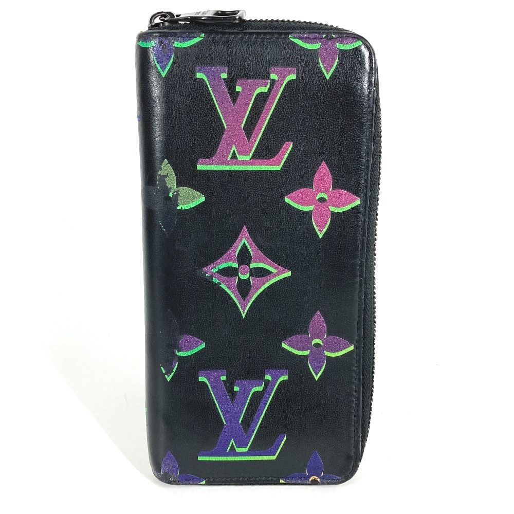 Louis Vuitton Wallet Zippy Vertical Leather Black