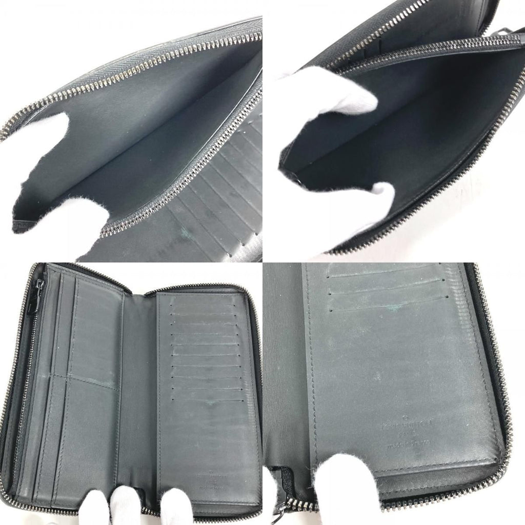 Louis Vuitton Wallet Zippy Vertical Leather Black — view 8