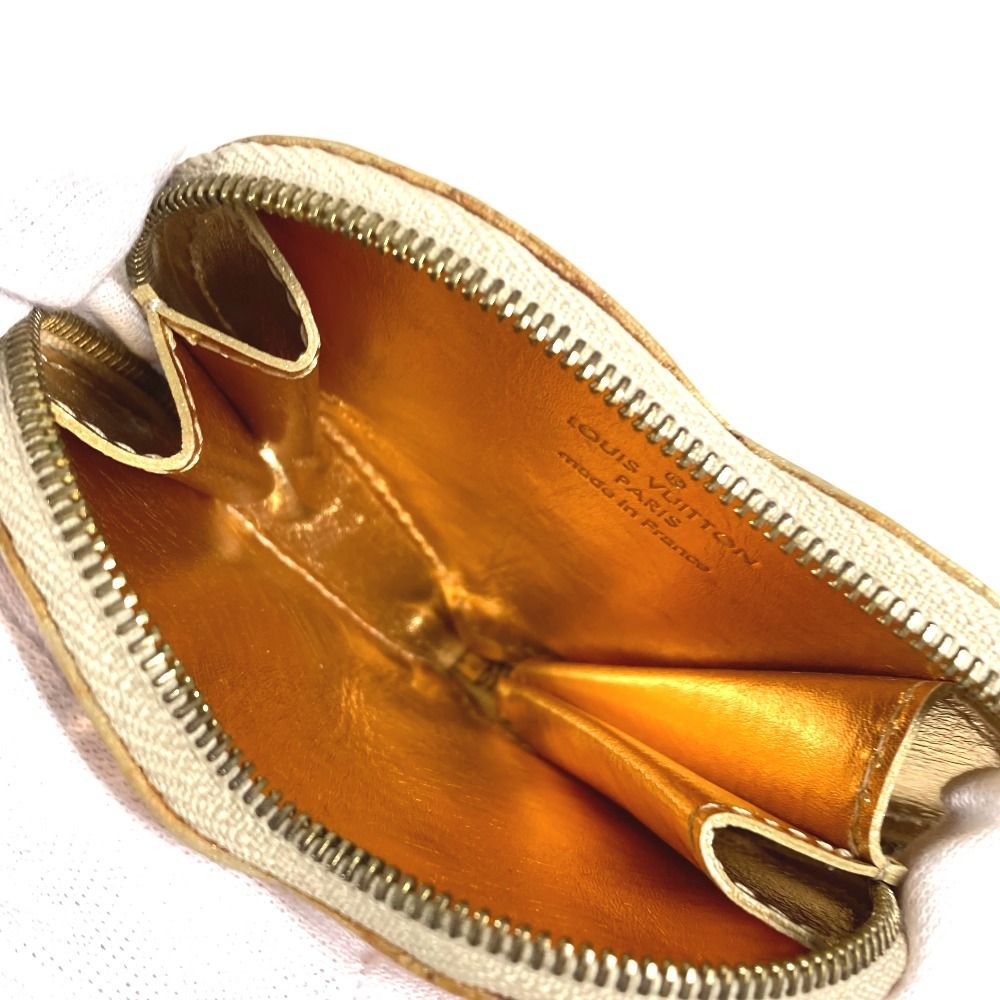 Louis Vuitton Coin Case Portomonecle Leather Gold — view 8