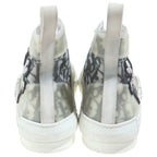 Dior Shawn Stussy High Top Sneaker Noir Oblique Pattern Cut Sneakers Gray — view 3