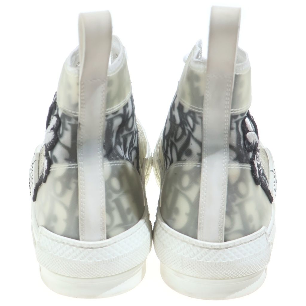 Dior Shawn Stussy High Top Sneaker Noir Oblique Pattern Cut Sneakers Gray — view 3