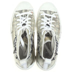 Dior Shawn Stussy High Top Sneaker Noir Oblique Pattern Cut Sneakers Gray — view 4