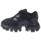 Prada Cloudbust Thunder Knit Fabric Sneakers Low Cut Shoes Black