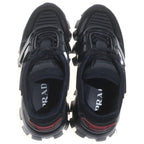 Prada Cloudbust Thunder Knit Fabric Sneakers Low Cut Shoes Black — view 4