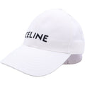 Celine Cotton Gabardine Baseball Cap White