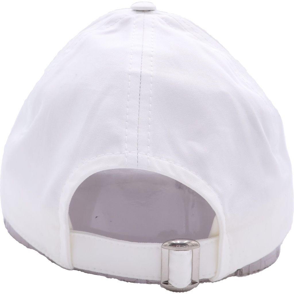 Celine Cotton Gabardine Baseball Cap White — view 2