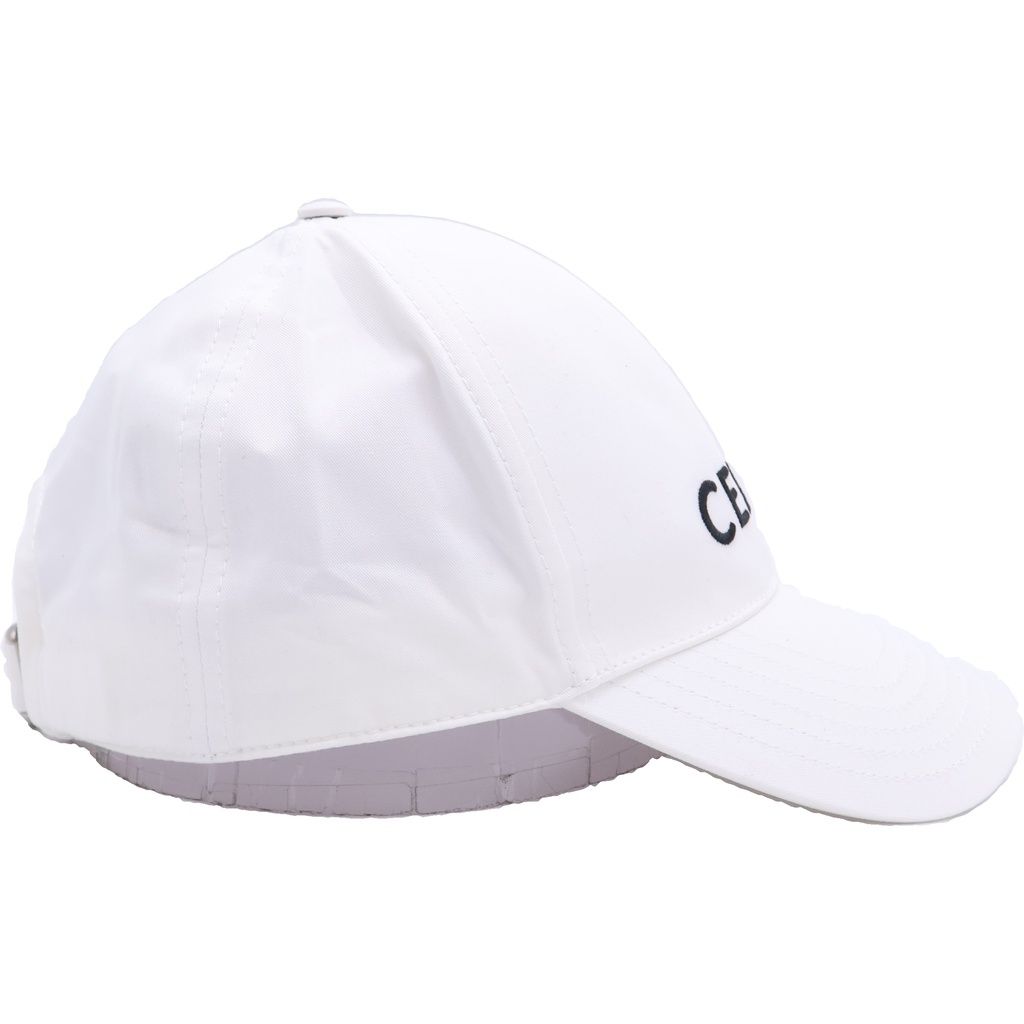 Celine Cotton Gabardine Baseball Cap White — view 3