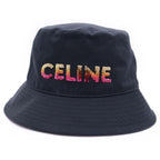 Celine Logo Bucket Hat Print Black — view 4