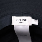 Celine Logo Bucket Hat Print Black — view 7