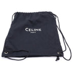 Celine Logo Embroidery Baseball Cap Hat Black — view 8