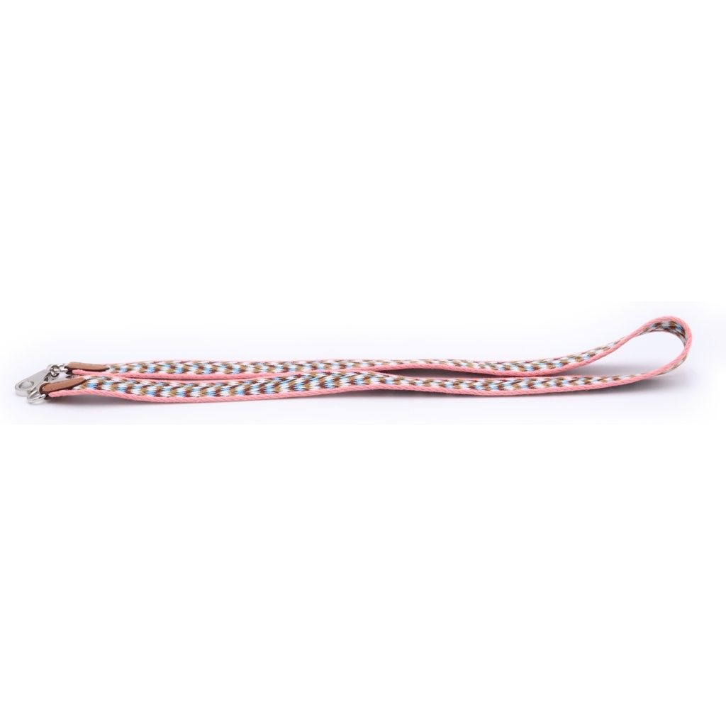 Hermes Bandouliere Sangles Zigzag Shoulder Strap Veau Swift Silver Pink Brown — view 4