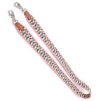 Hermes Bandouliere Sangles Zigzag Shoulder Strap Veau Swift Silver Pink Brown