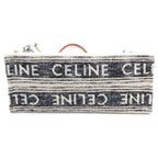 Celine Cabas Thais Large Logo Canvas Tote Beige Navy Ivory — view 4