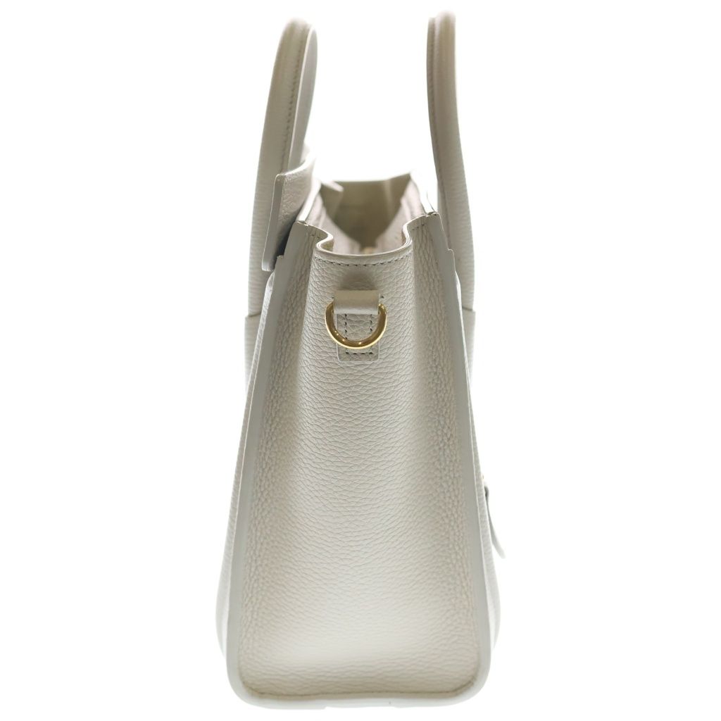 Celine Luggage Nano Leather 2-Way Shoulder Bag Beige — view 3