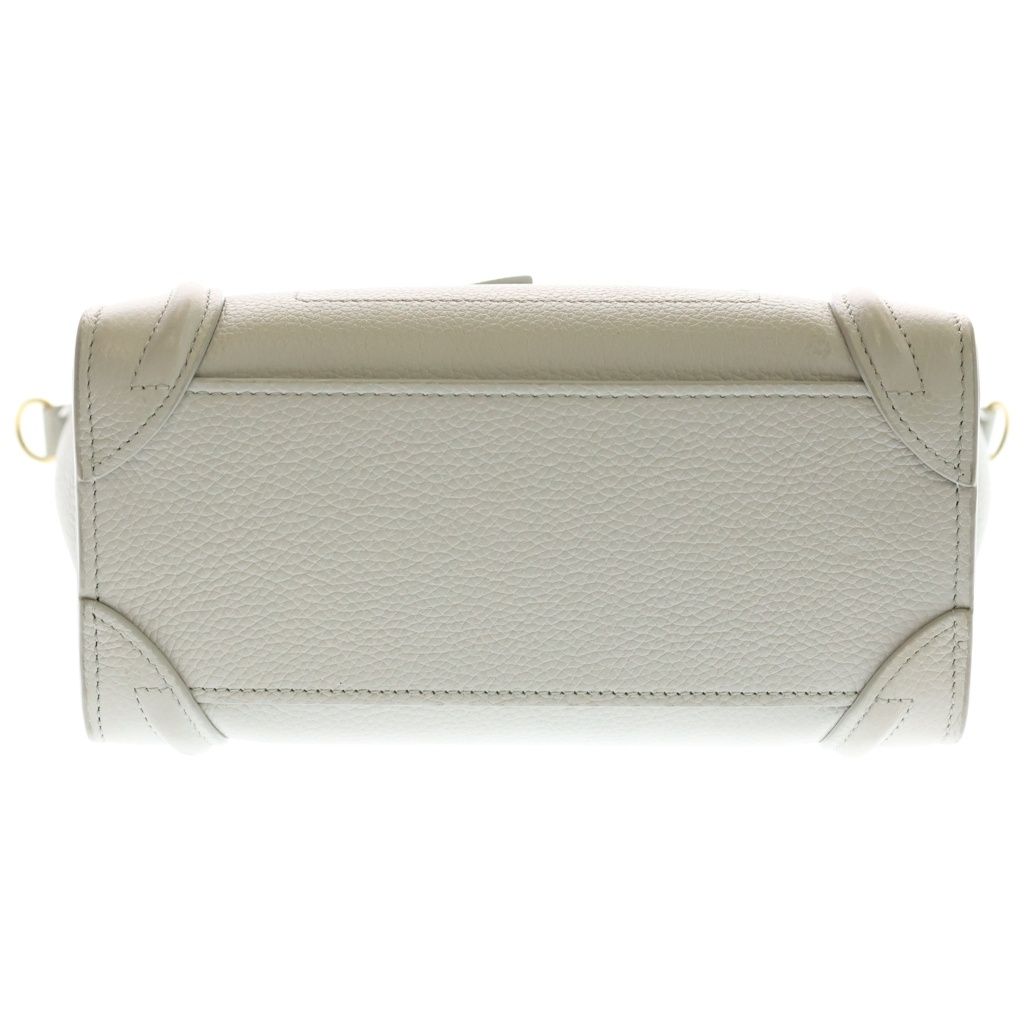 Celine Luggage Nano Leather 2-Way Shoulder Bag Beige — view 4