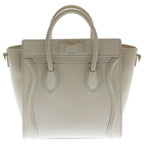 Celine Luggage Nano Leather 2-Way Shoulder Bag Beige — view 2