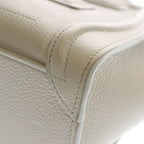 Celine Luggage Nano Leather 2-Way Shoulder Bag Beige — view 5