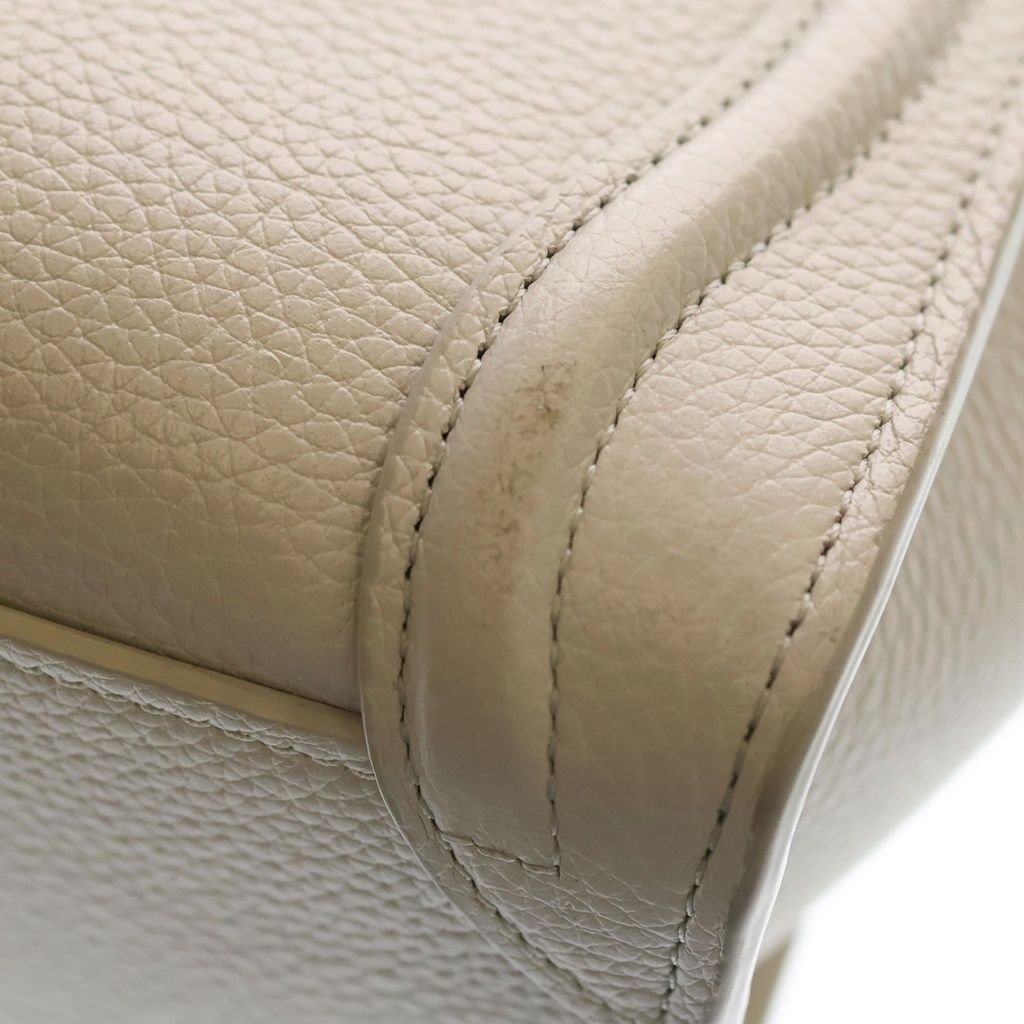 Celine Luggage Nano Leather 2-Way Shoulder Bag Beige — view 6