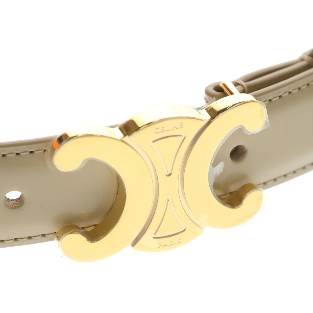 Celine Medium Triomphe Belt Leather Beige — view 4