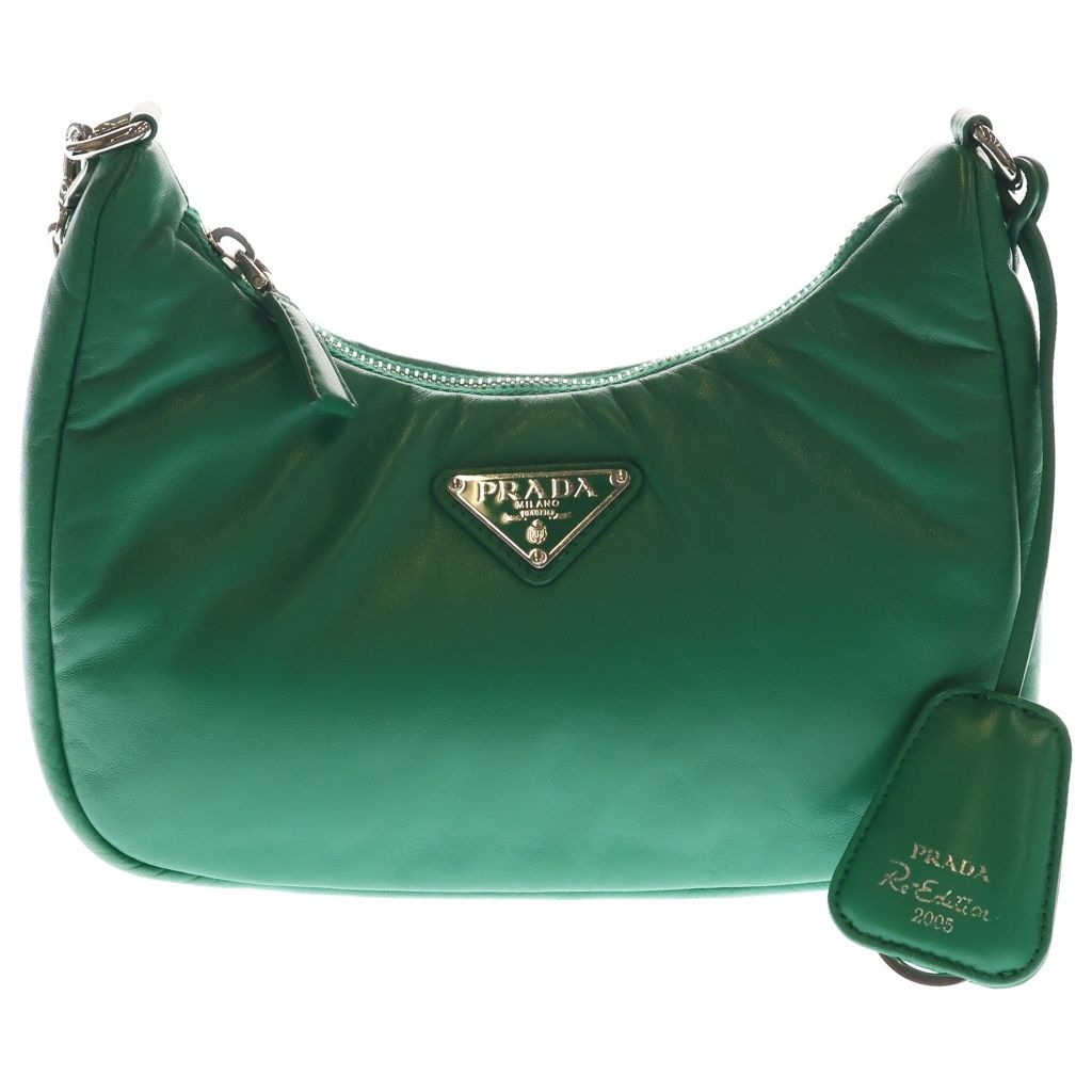 Prada Re Edition Saffiano Leather 2-Way Shoulder Bag Green