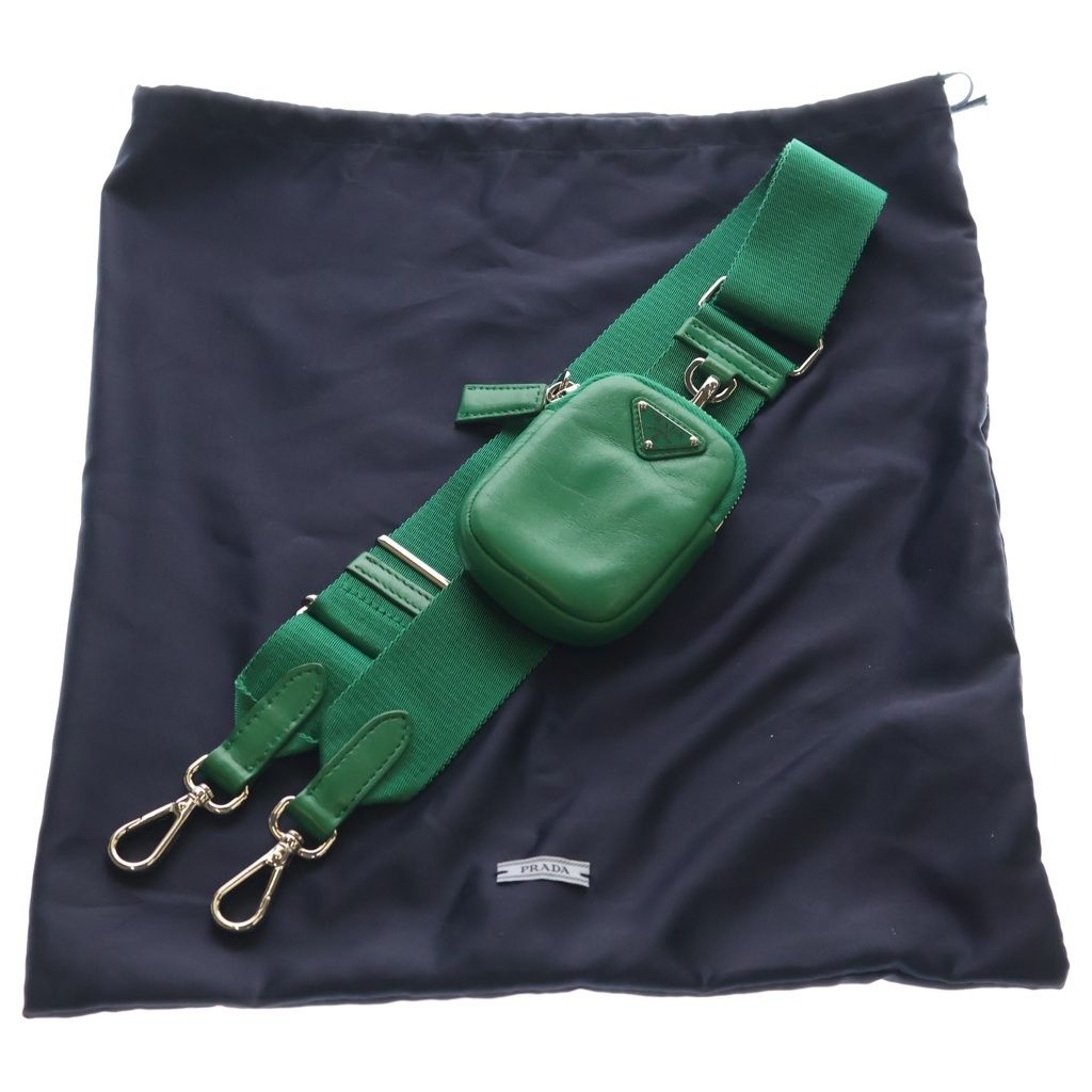 Prada Re Edition Saffiano Leather 2-Way Shoulder Bag Green — view 8