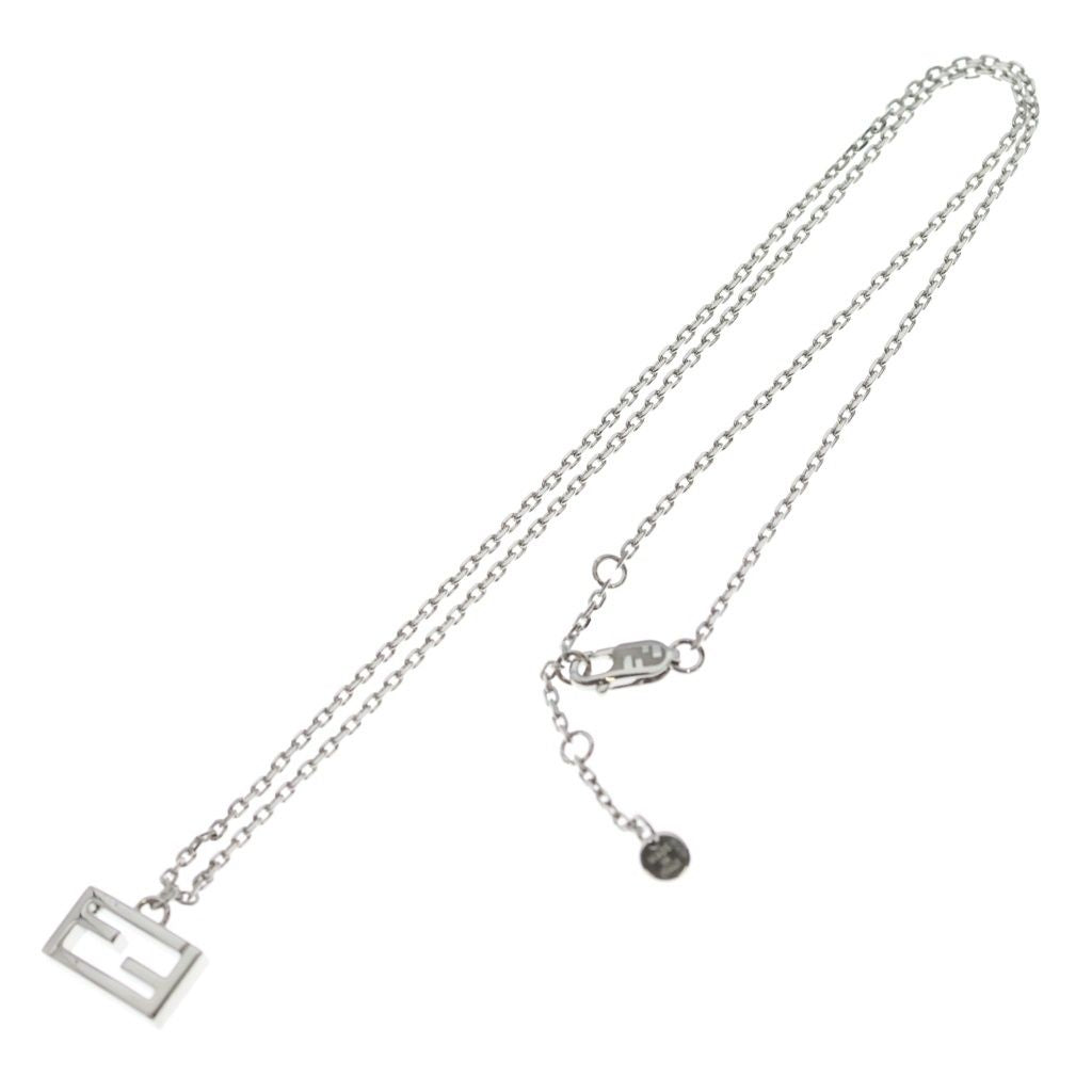 Fendi FF Logo Necklace Silver — view 2