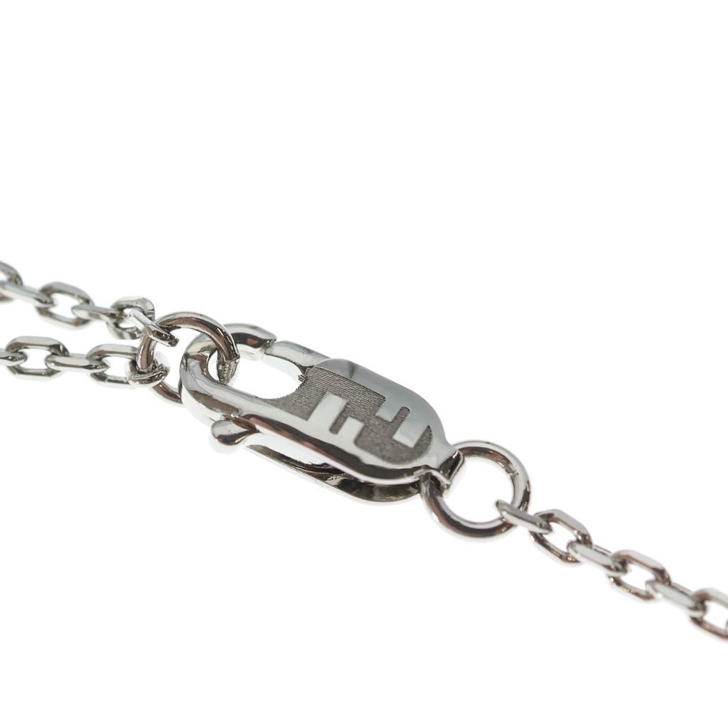 Fendi FF Logo Necklace Silver — view 4