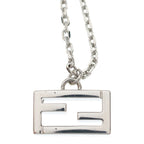 Fendi FF Logo Necklace Silver — view 3