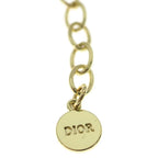 Dior Evolution Logo Rhinestone Choker Necklace Gold — view 5