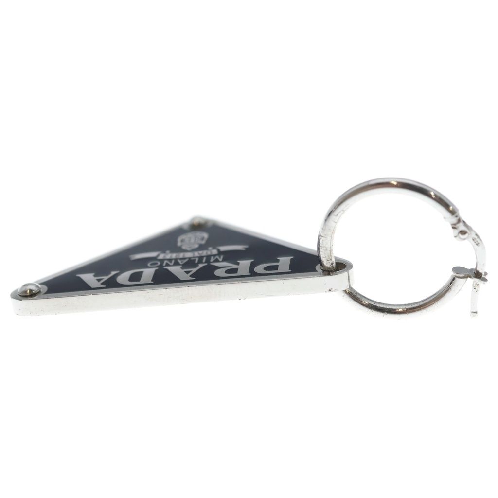 Prada Earrings Silver Black — view 3