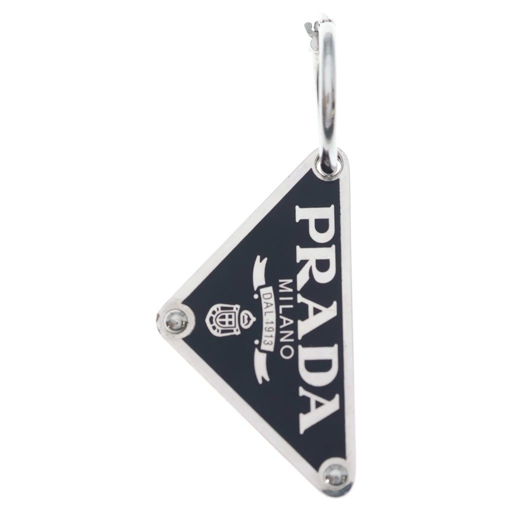 Prada Earrings Silver Black