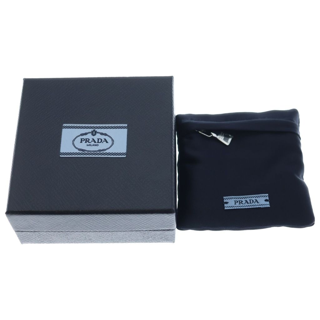 Prada Earrings Silver Black — view 6