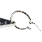Prada Earrings Silver Black — view 5