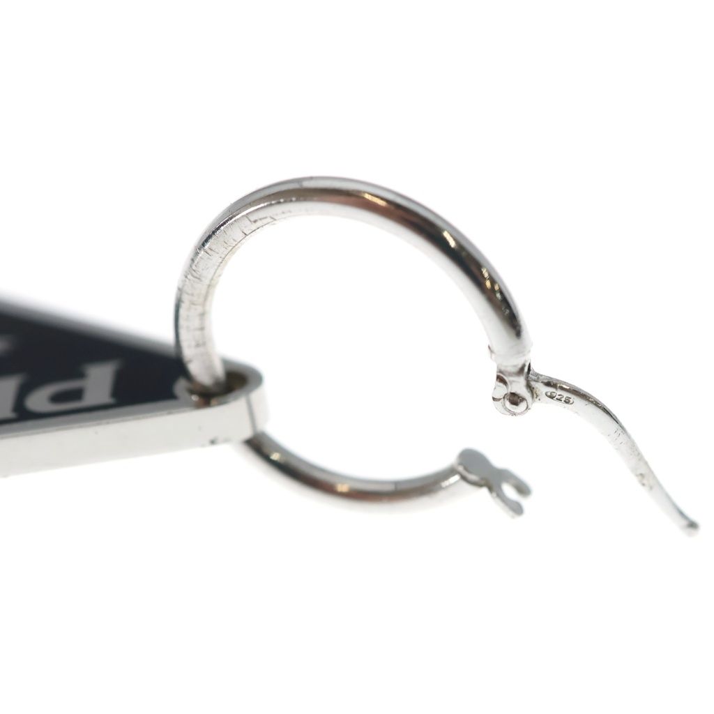 Prada Earrings Silver Black — view 5