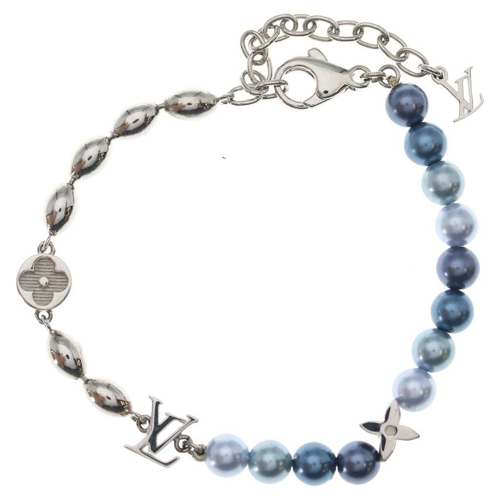 Louis Vuitton Bracelet Pearl Fusion Chain Silver