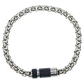 Louis Vuitton Monogram Eclipse Chain Bracelet Silver Black
