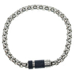 Louis Vuitton Monogram Eclipse Chain Bracelet Silver Black