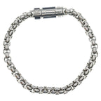 Louis Vuitton Monogram Eclipse Chain Bracelet Silver Black — view 2