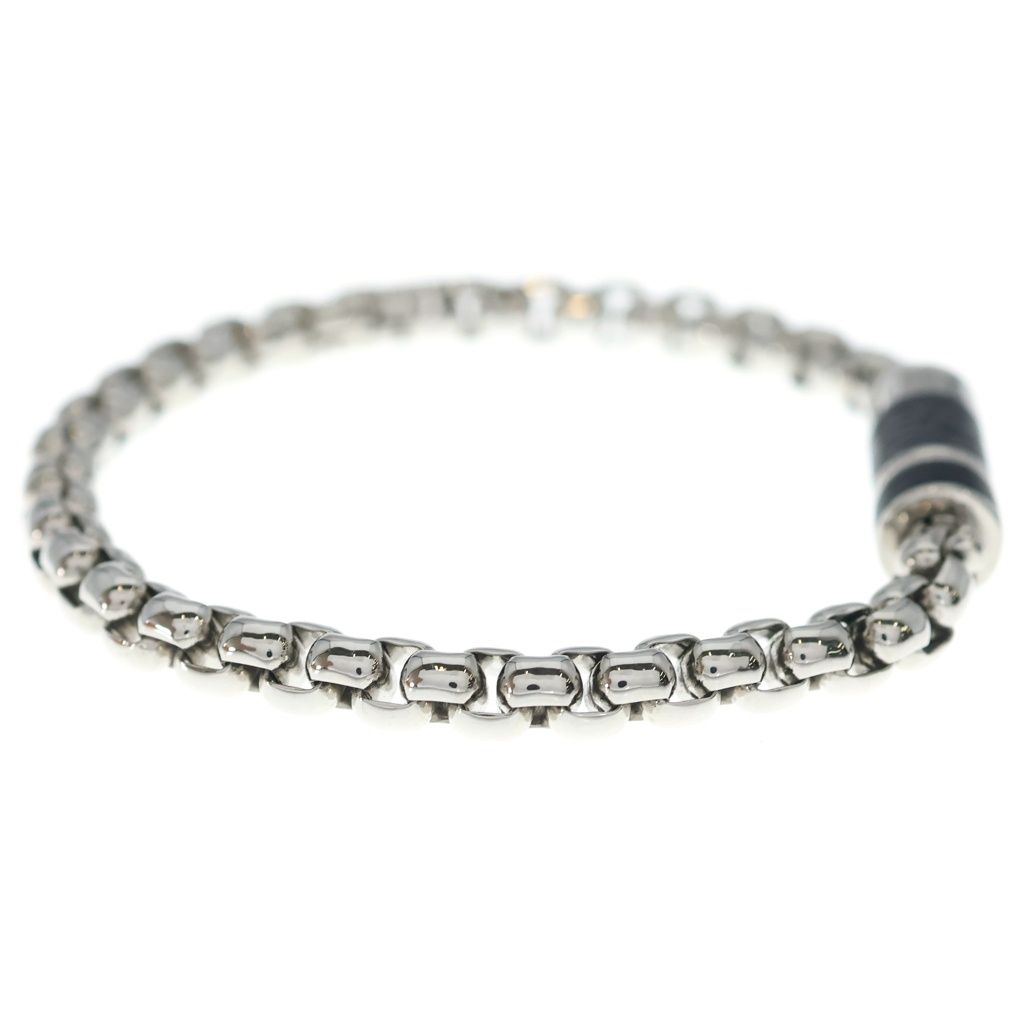 Louis Vuitton Monogram Eclipse Chain Bracelet Silver Black — view 3
