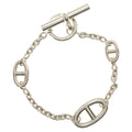Hermes Chaine D'ancre Farandole Bracelet Argente Silver
